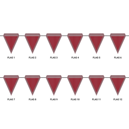 Flag Garland | Tuscaloosa, Alabama | Pinstripe