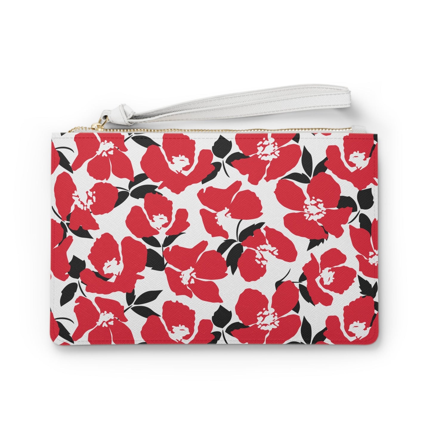 Clutch Bag | Red & Black | Poppy
