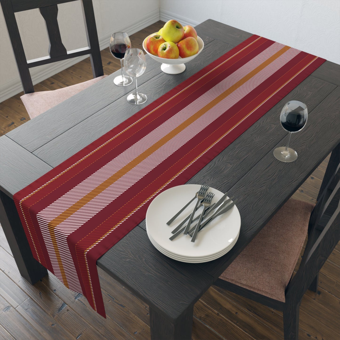 Table Runner | Red & Yellow | Stripe