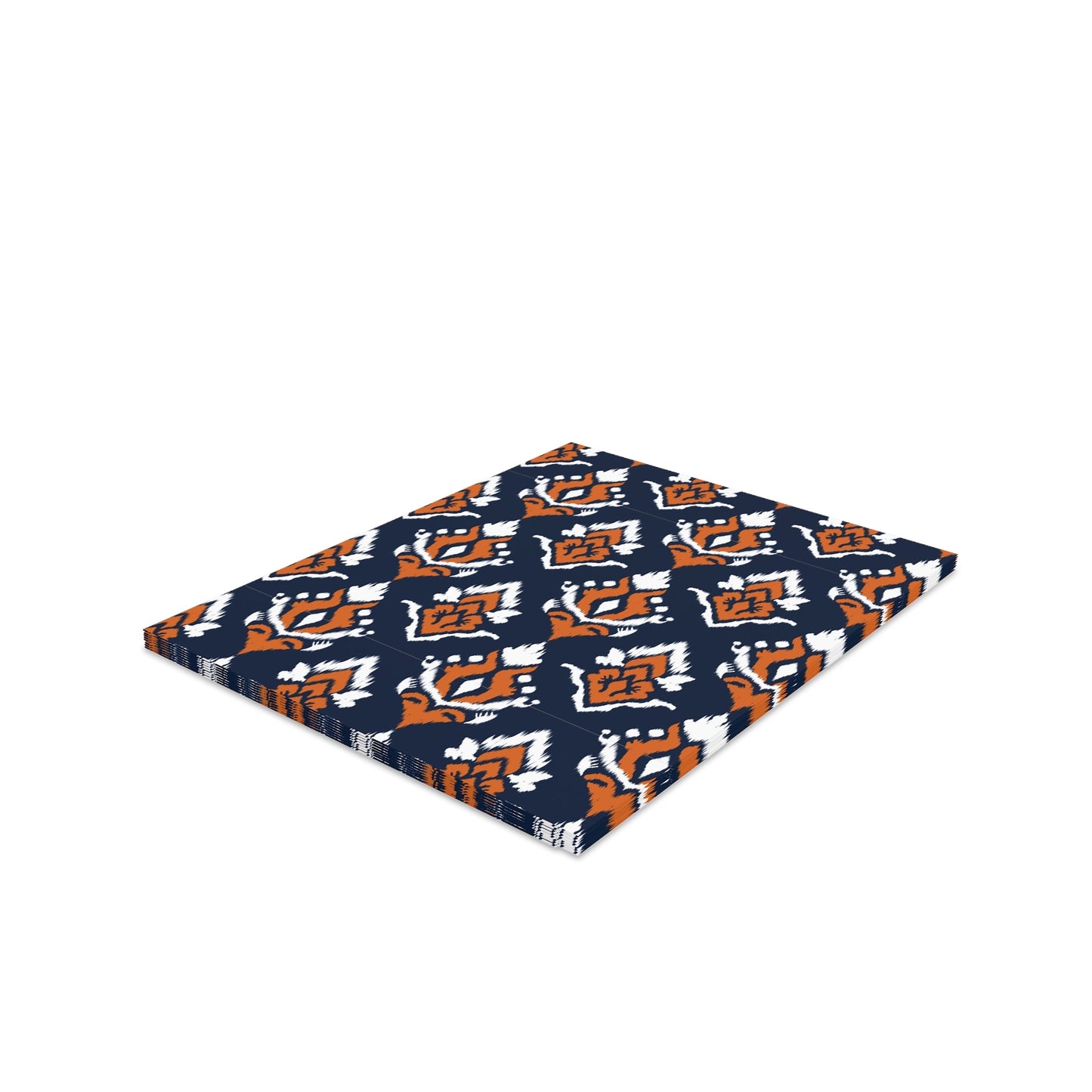 Notecards | Orange & Blue | Ikat