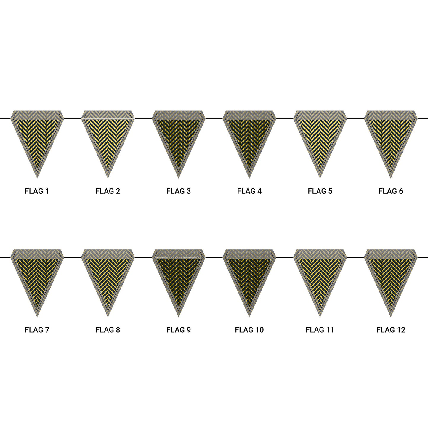 Flag Garland | Ann Arbor, Michigan | Herringbone