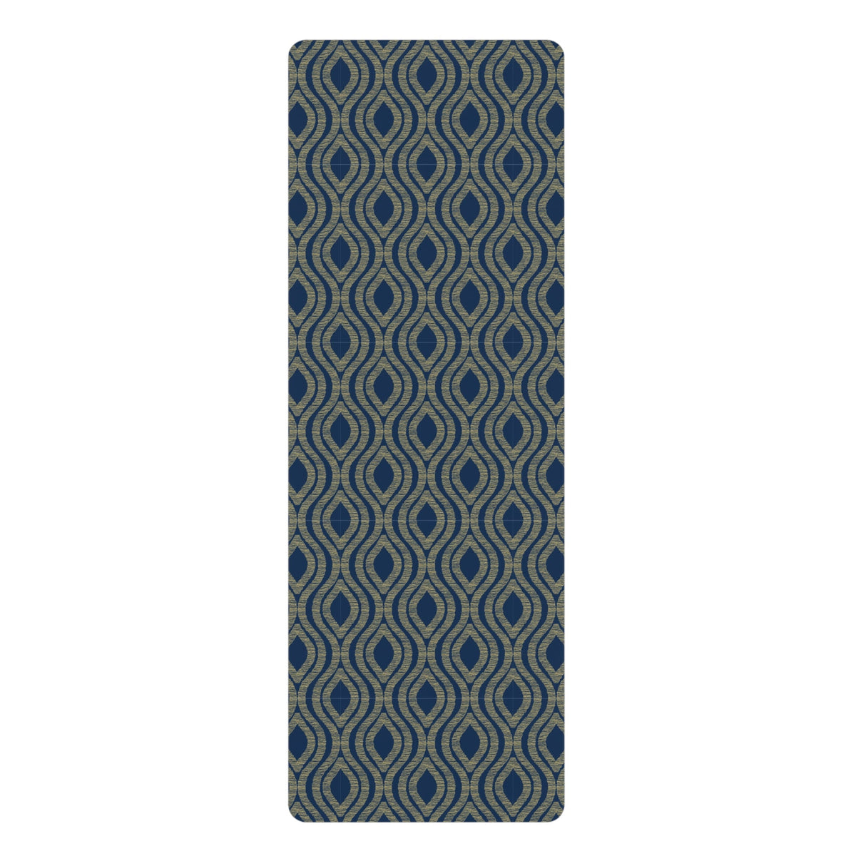 Yoga Mat | Blue & Gold | Ogee
