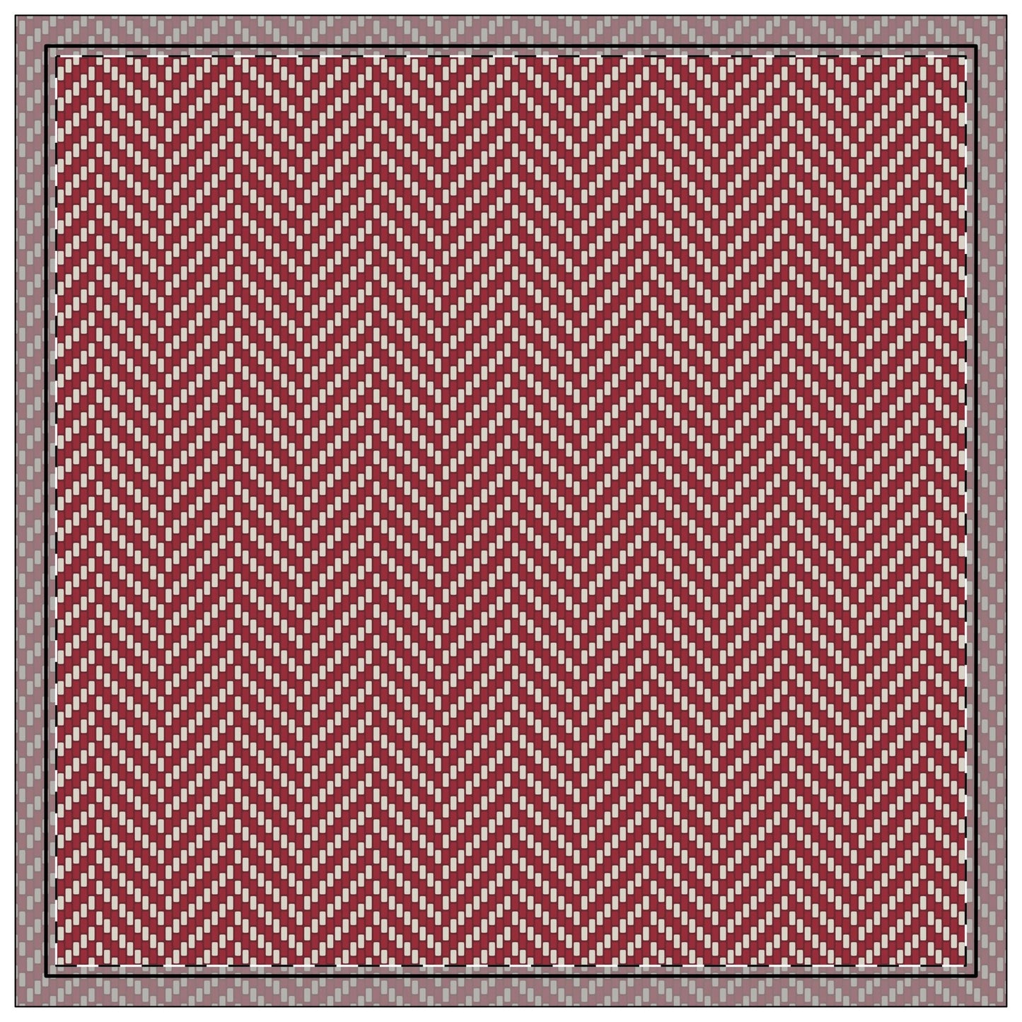 Napkins | Maroon & White | Herringbone
