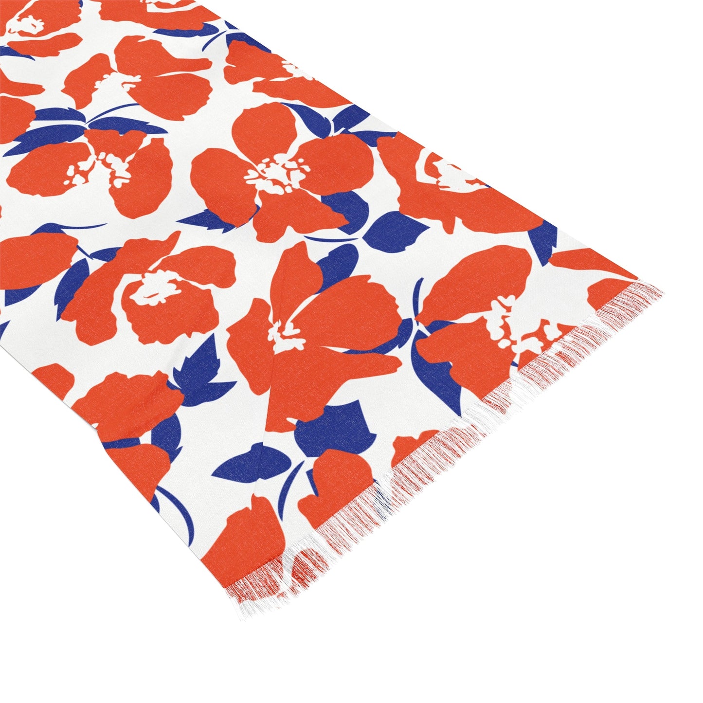 Scarf | Bright Blue & Orange | Poppy