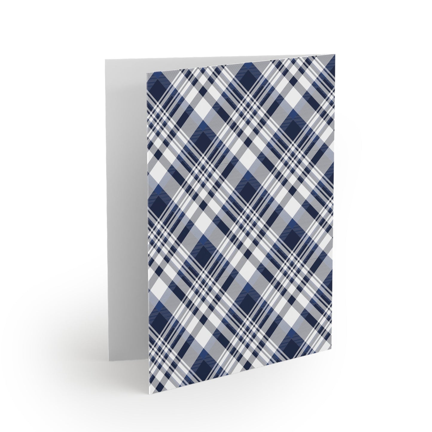Notecards Set | Navy & White | Tartan