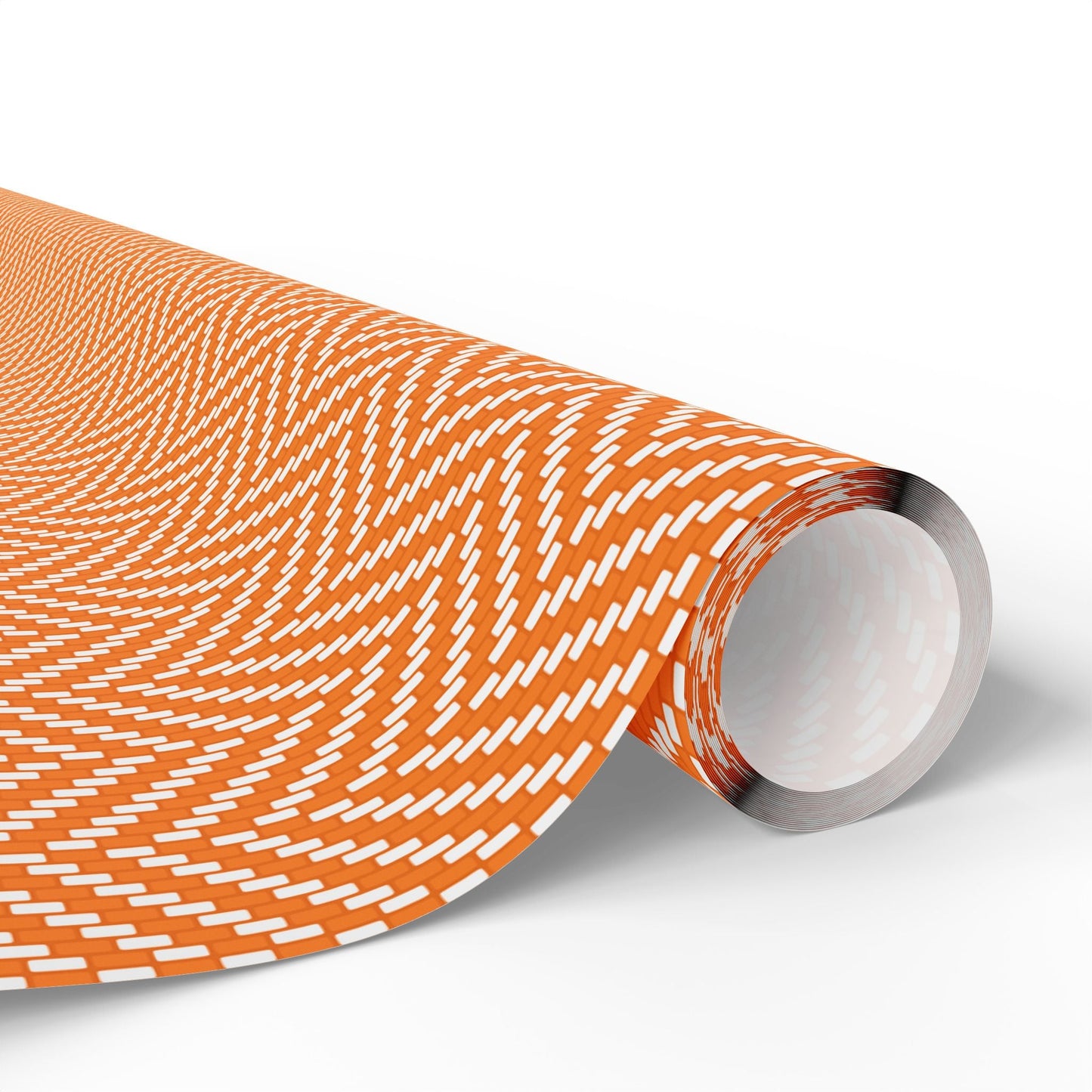 Gift Wrap | Orange & White | Herringbone