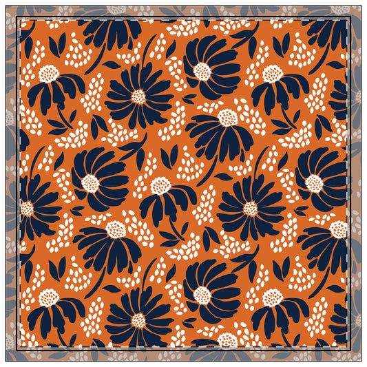 Napkins | Orange & Blue | Bellis