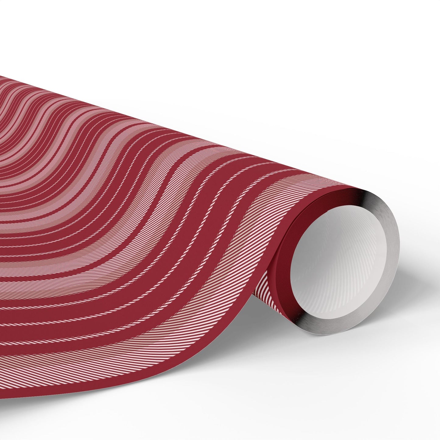 Gift Wrap | Maroon & White | Stripe