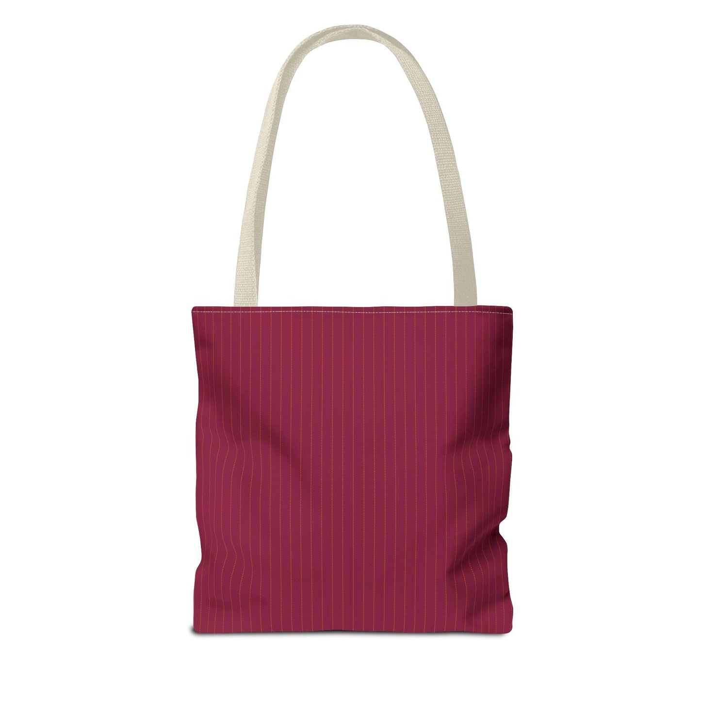 Tote Bags | Maroon & Orange | Pinstripe