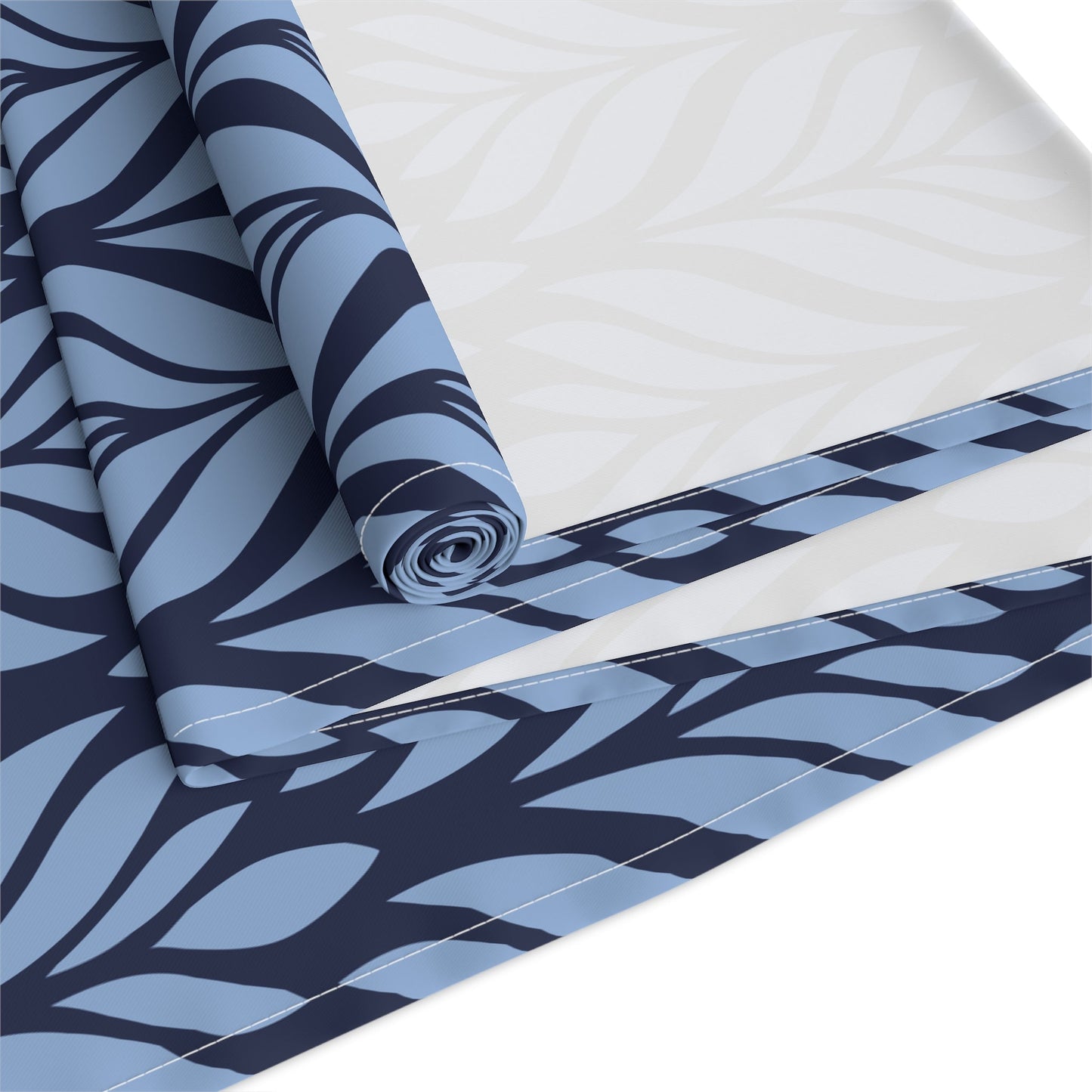 Table Runner | Light Blue & White | Palm