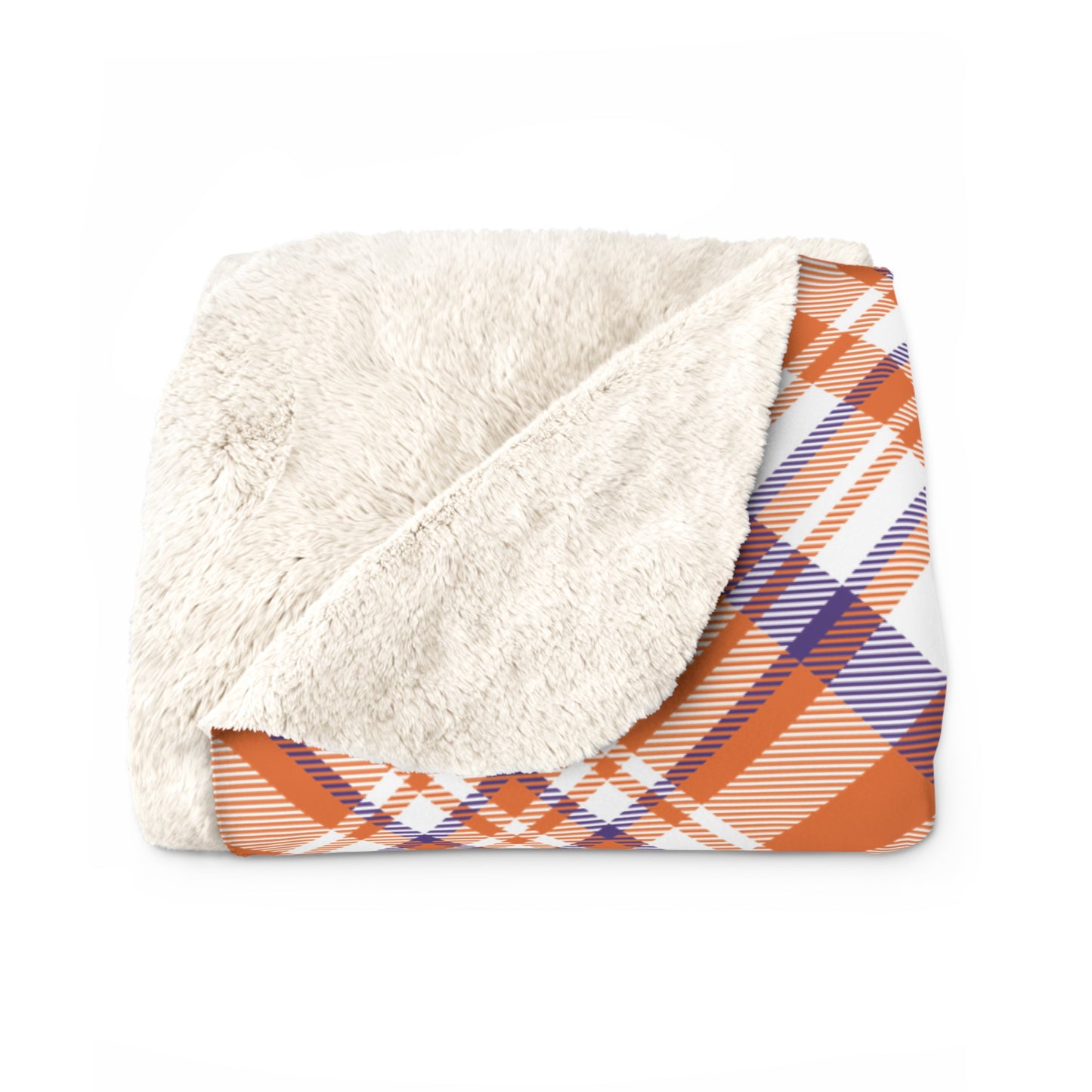 Sherpa Fleece Blanket | Clemson, South Carolina | Tartan