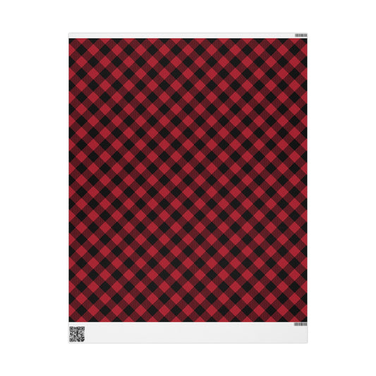 Gift Wrap | Red & Black | Gingham