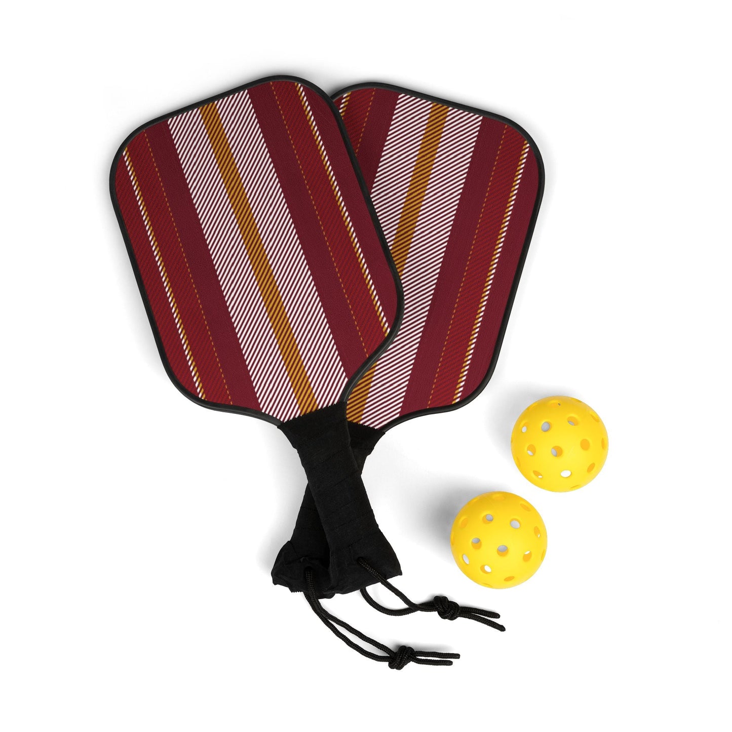 Pickleball Paddle Kit | Red & Yellow | Stripe