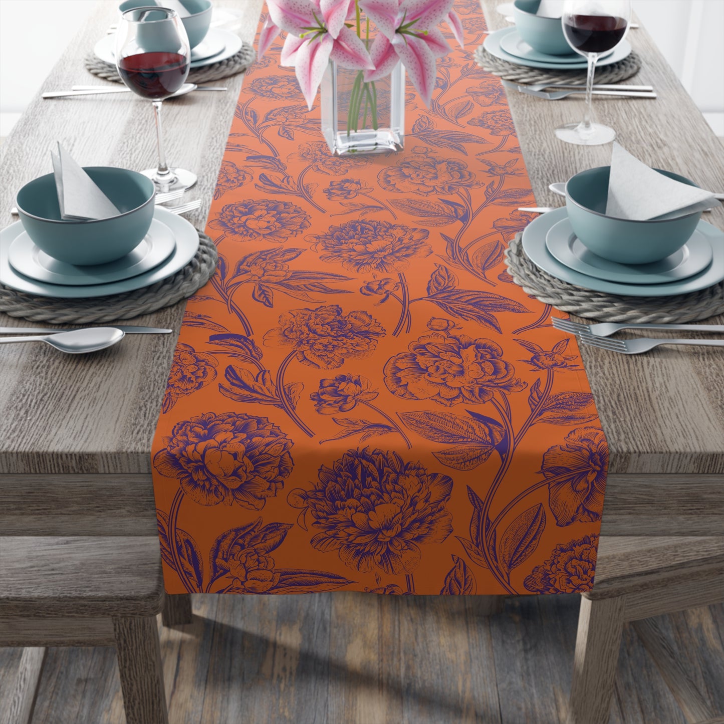 Table Runner | Clemson, SC | Peony