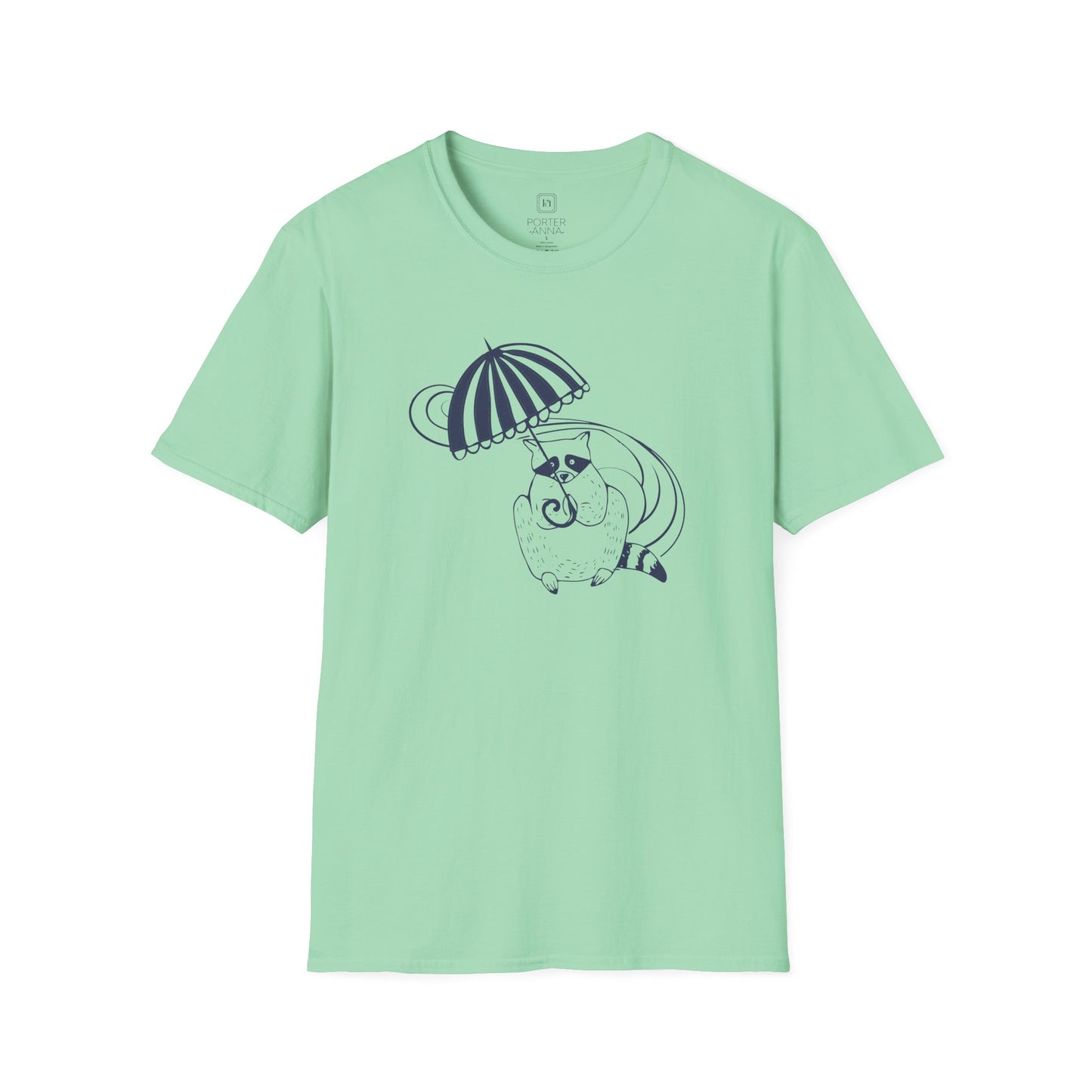 NYP Adult Tee | Raccoon Umbrella