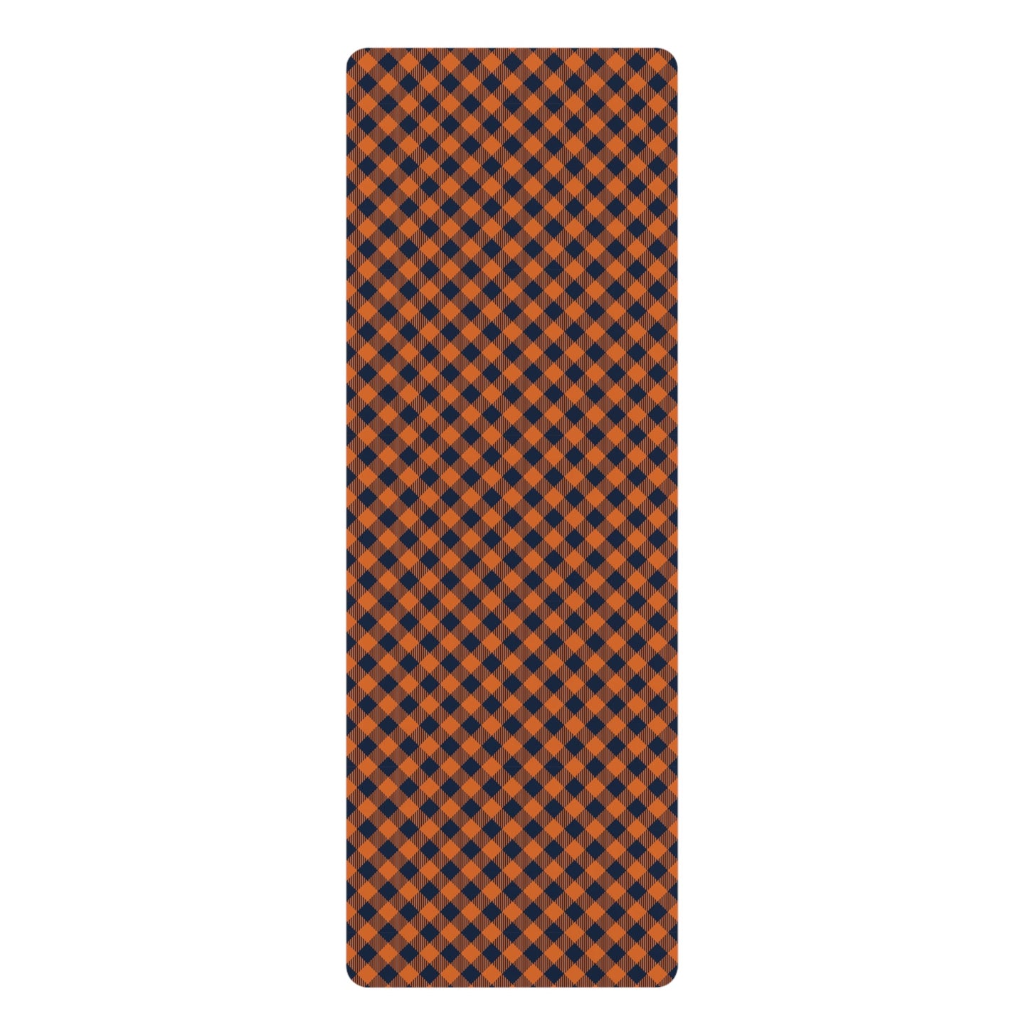 Yoga Mat | Orange & Blue | Gingham