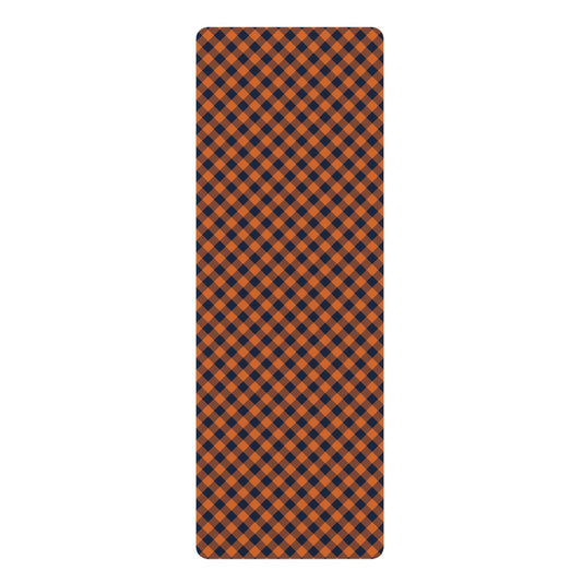 Yoga Mat | Orange & Blue | Gingham