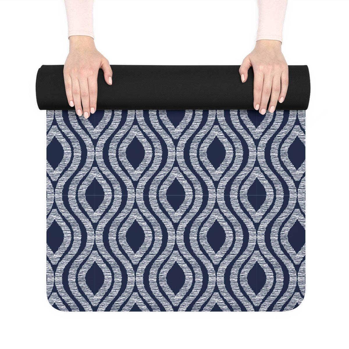 Yoga Mat | Navy & White | Ogee