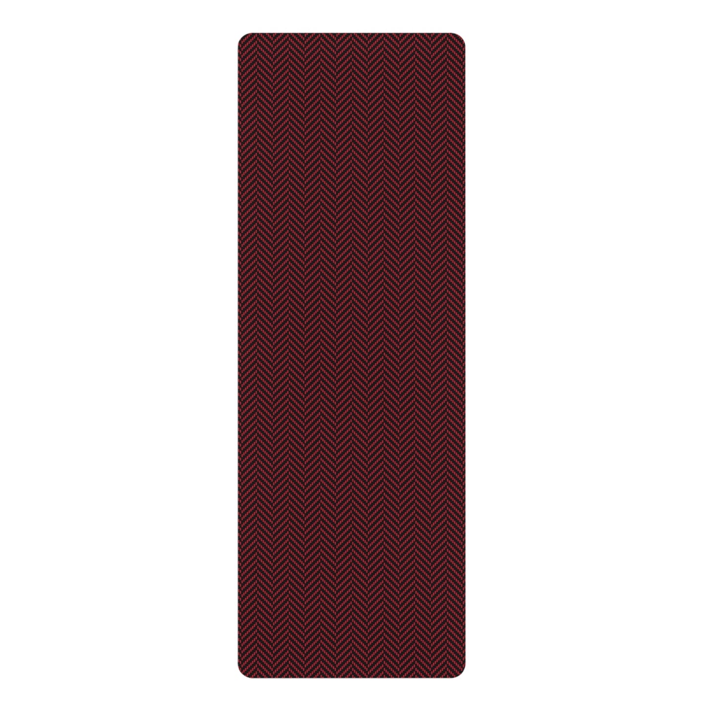 Yoga Mat | Red & Black | Herringbone