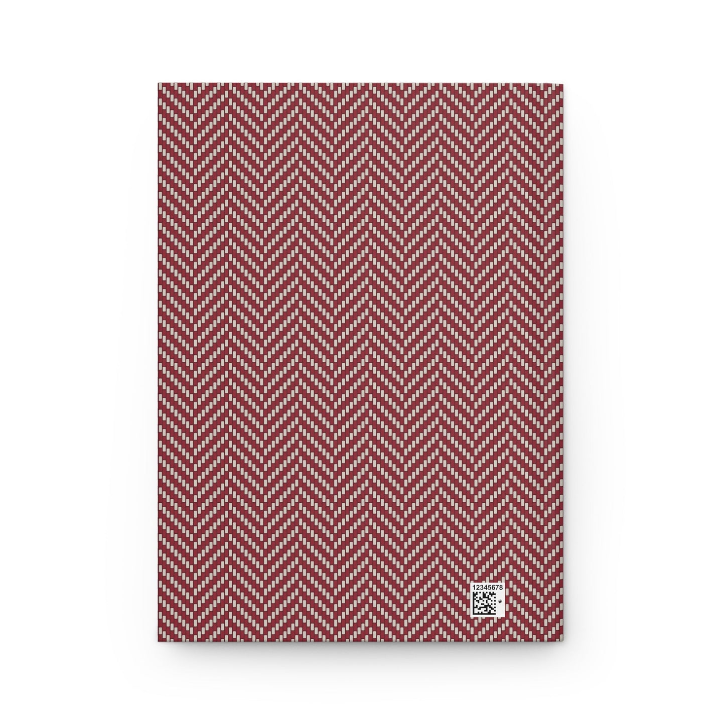 Journal | Maroon & White | Herringbone