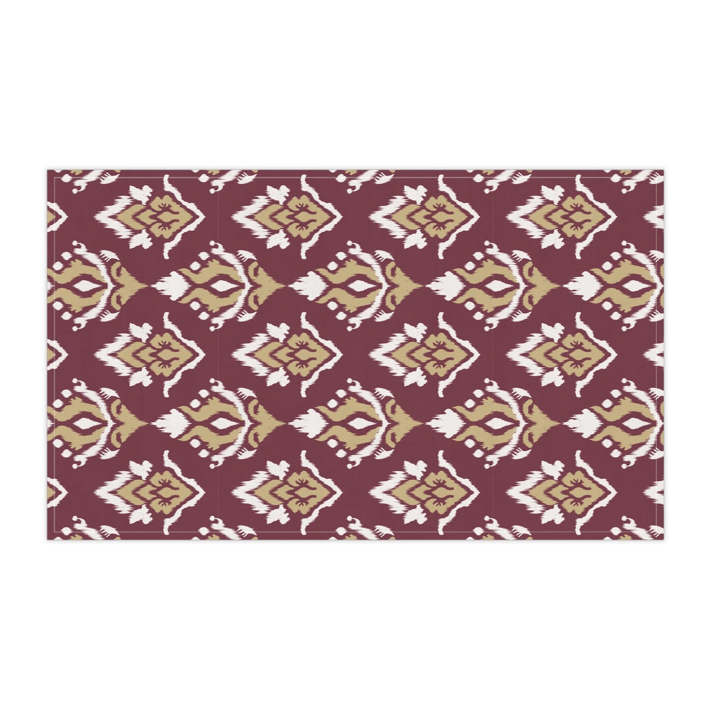 Tea Towels | Maroon & Gold | Ikat