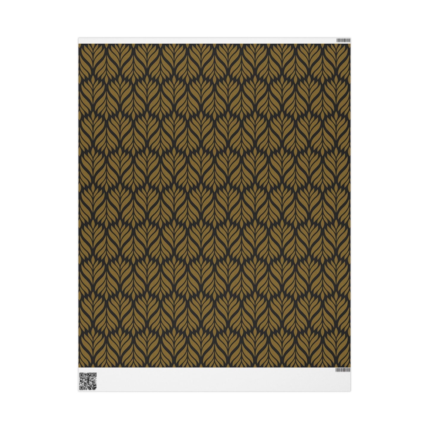 Gift Wrap | Black & Gold | Palm