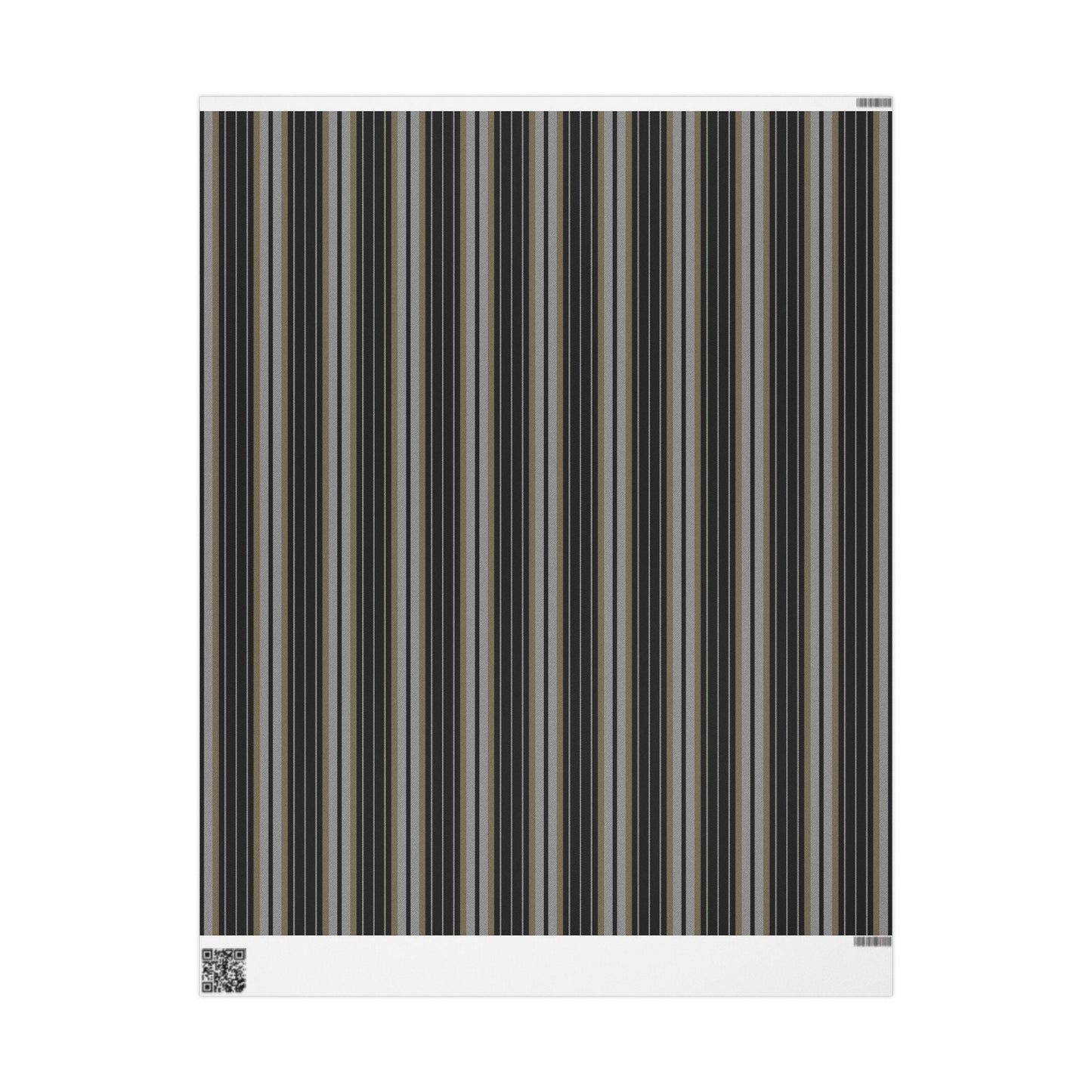 Gift Wrap | Black & Gold | Stripe