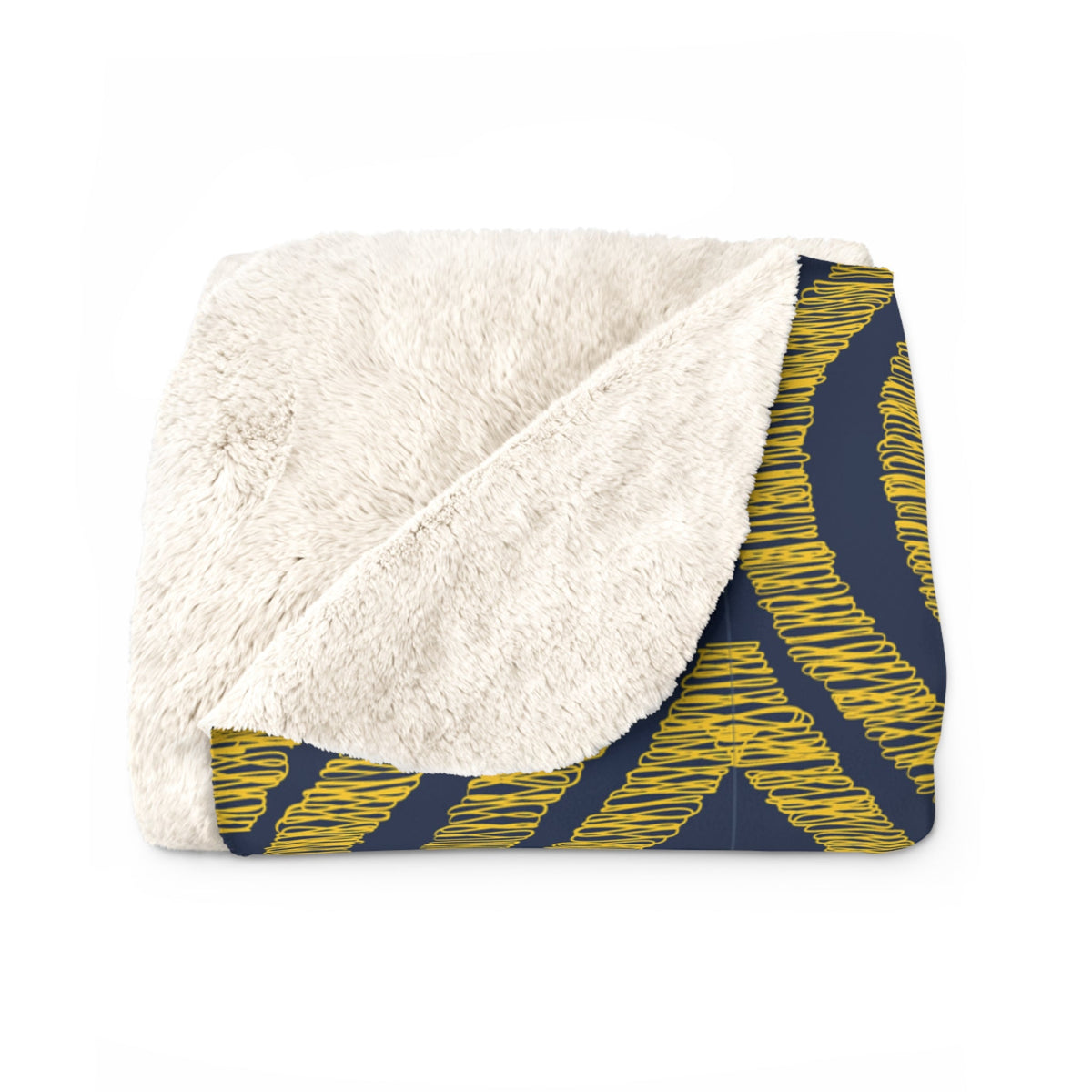 Sherpa Blanket | Yellow & Blue | Ogee