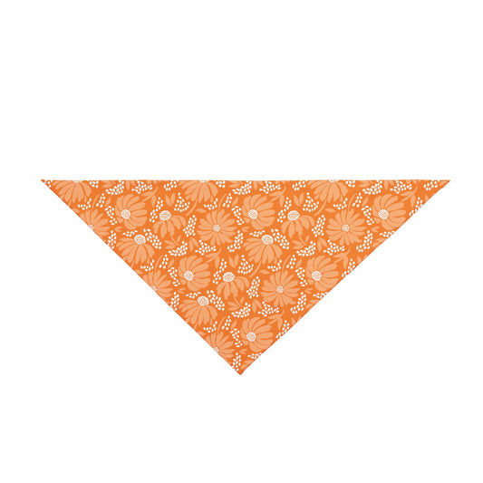 Pet Bandana | Orange & White | Bellis