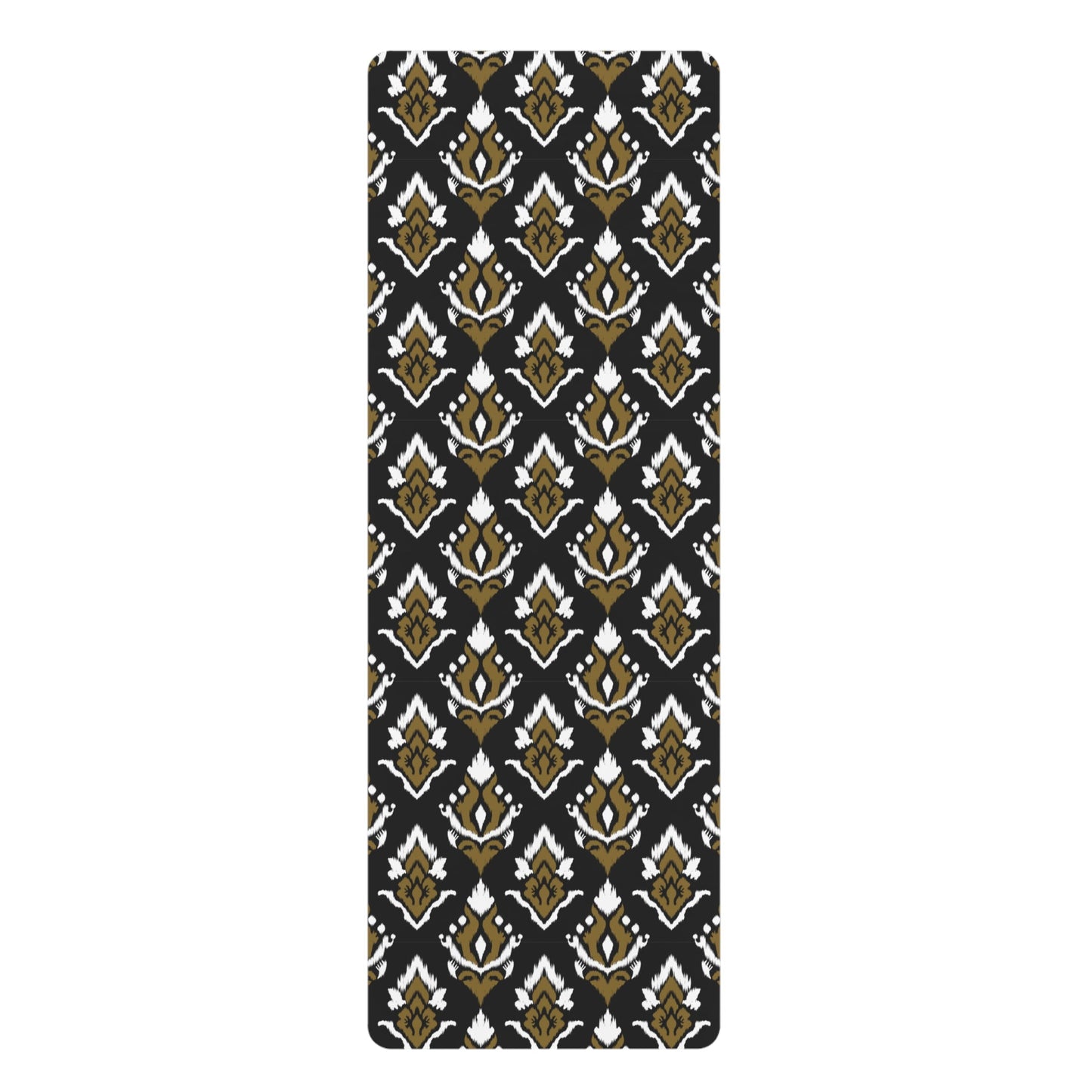 Yoga Mat | Black & Gold | Ikat