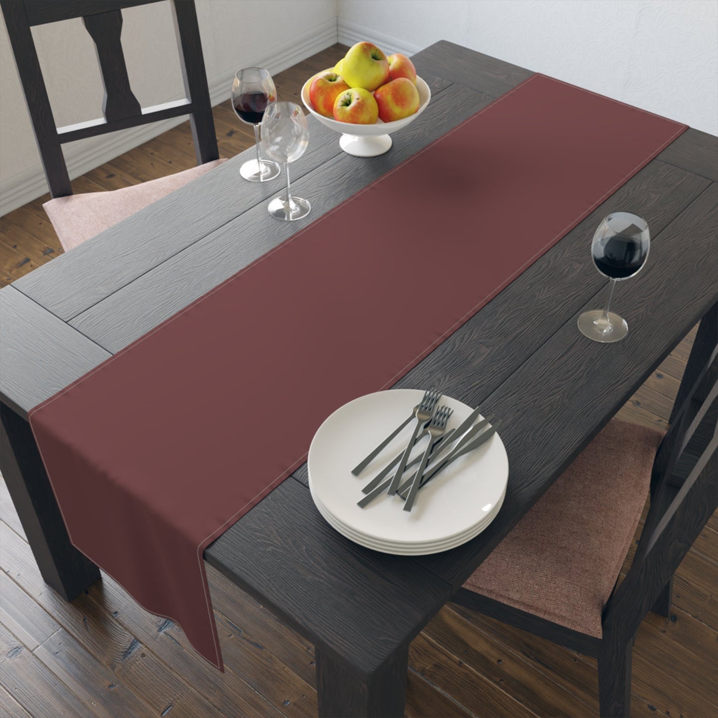 Table Runner | Maroon & Gold | Dark