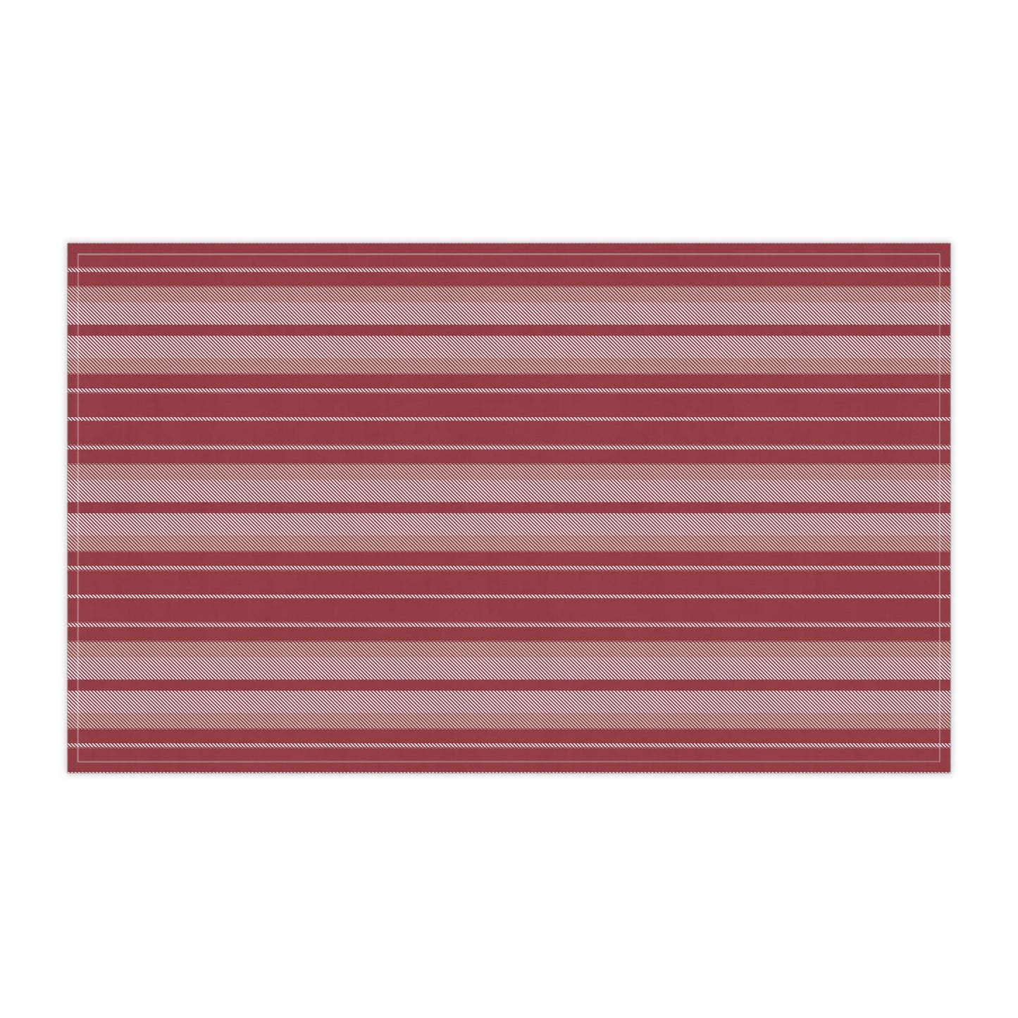 Tea Towels | Maroon & White | Stripe