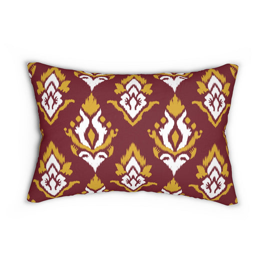 Pillow | Red & Yellow | Ikat