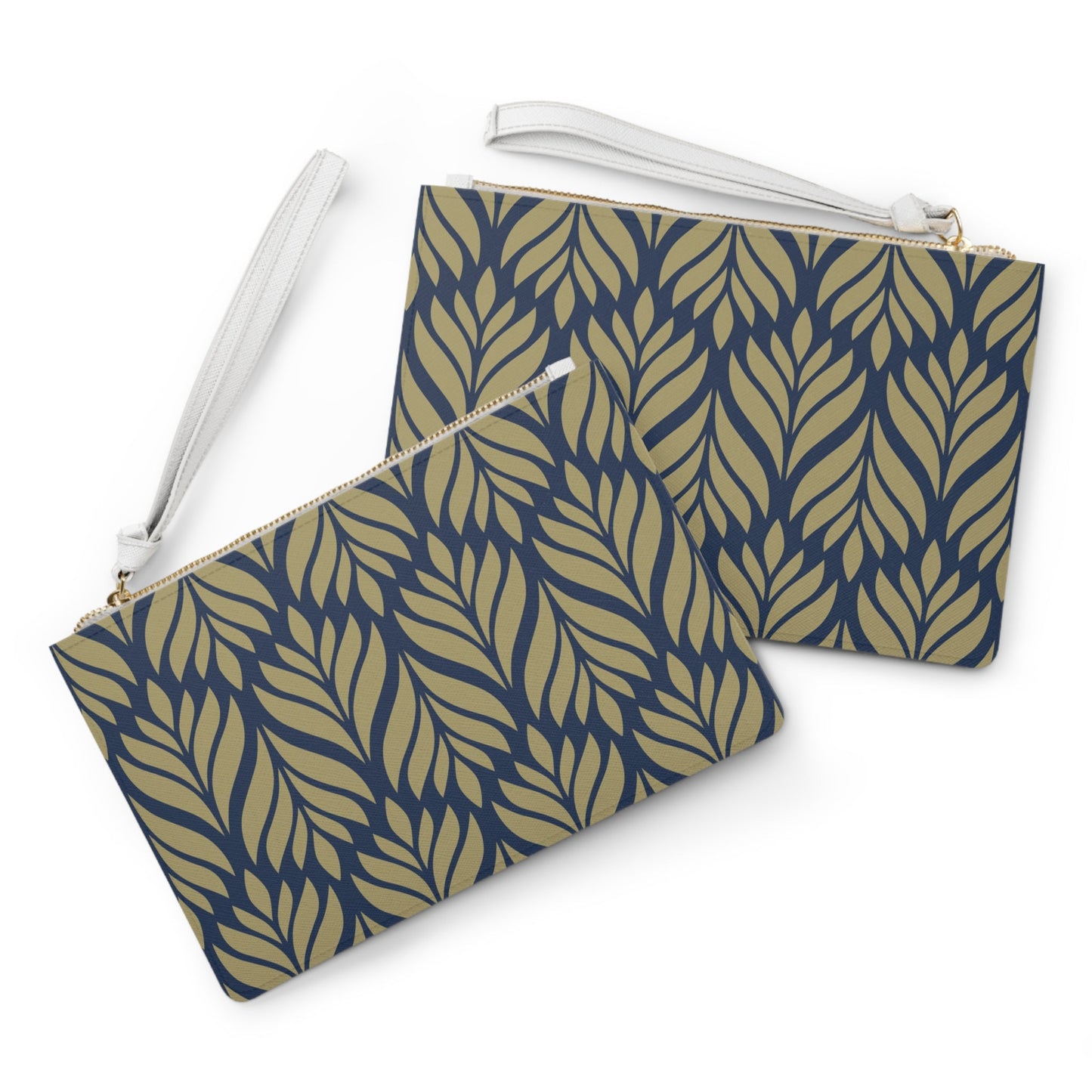 Clutch Bag | Gold & Blue | Palm