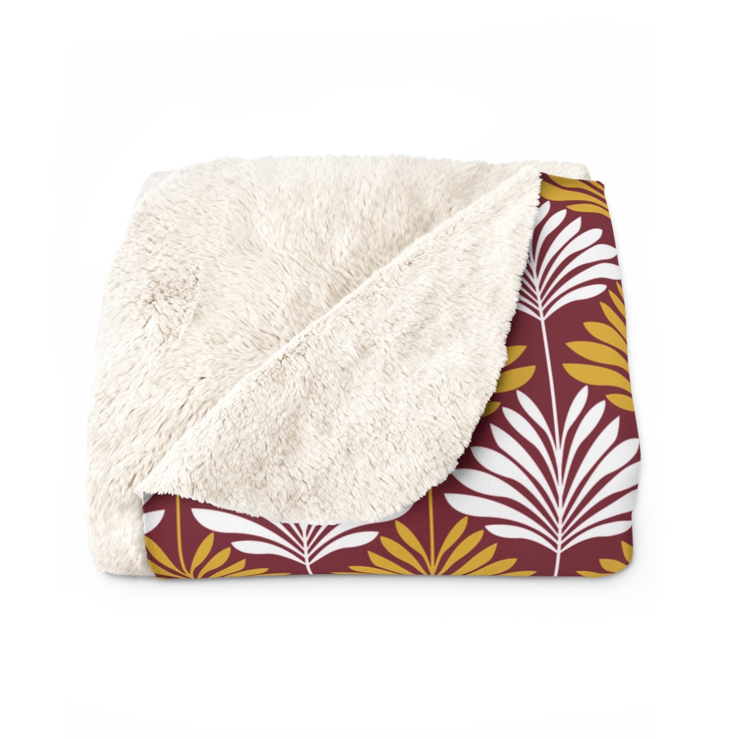 Sherpa Blanket | Red & Yellow | Deco