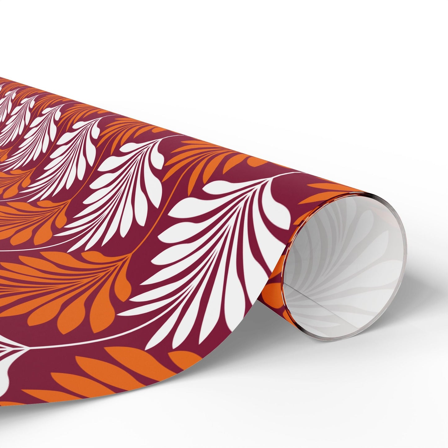 Gift Wrap | Maroon & Orange | Deco
