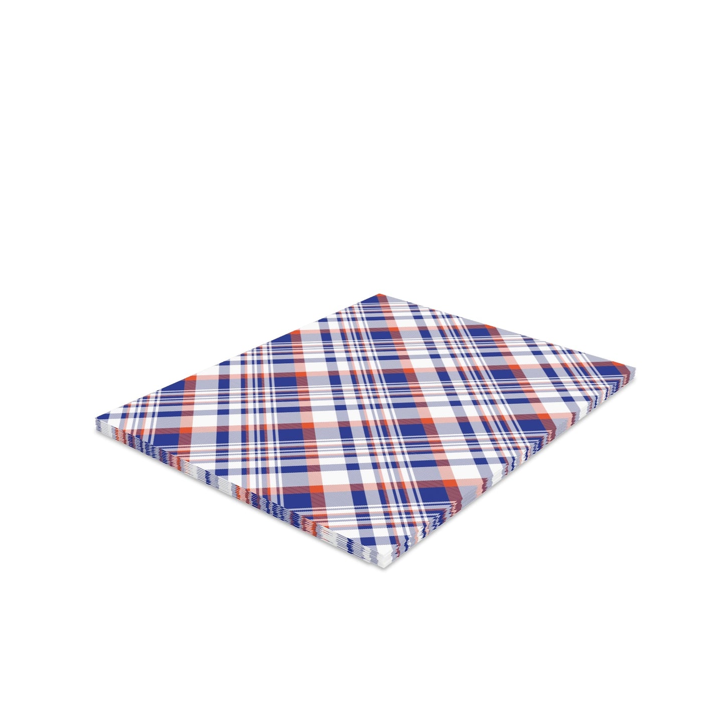 Notecards Set | Bright Blue & Orange | Tartan