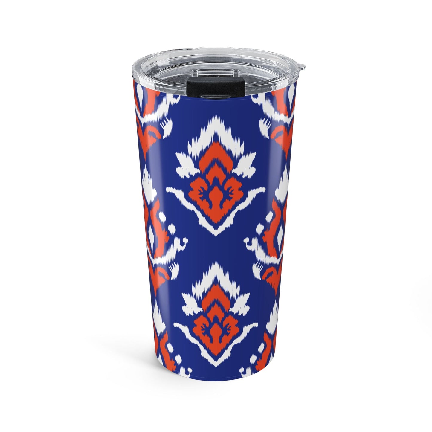 Tumbler | Bright Blue & Orange | Ikat