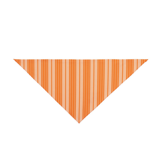 Pet Bandana | Orange & White | Stripe
