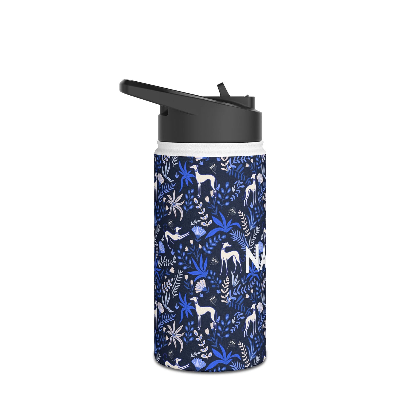 Insulated Water Bottle | Greyhounds | Blue Fern