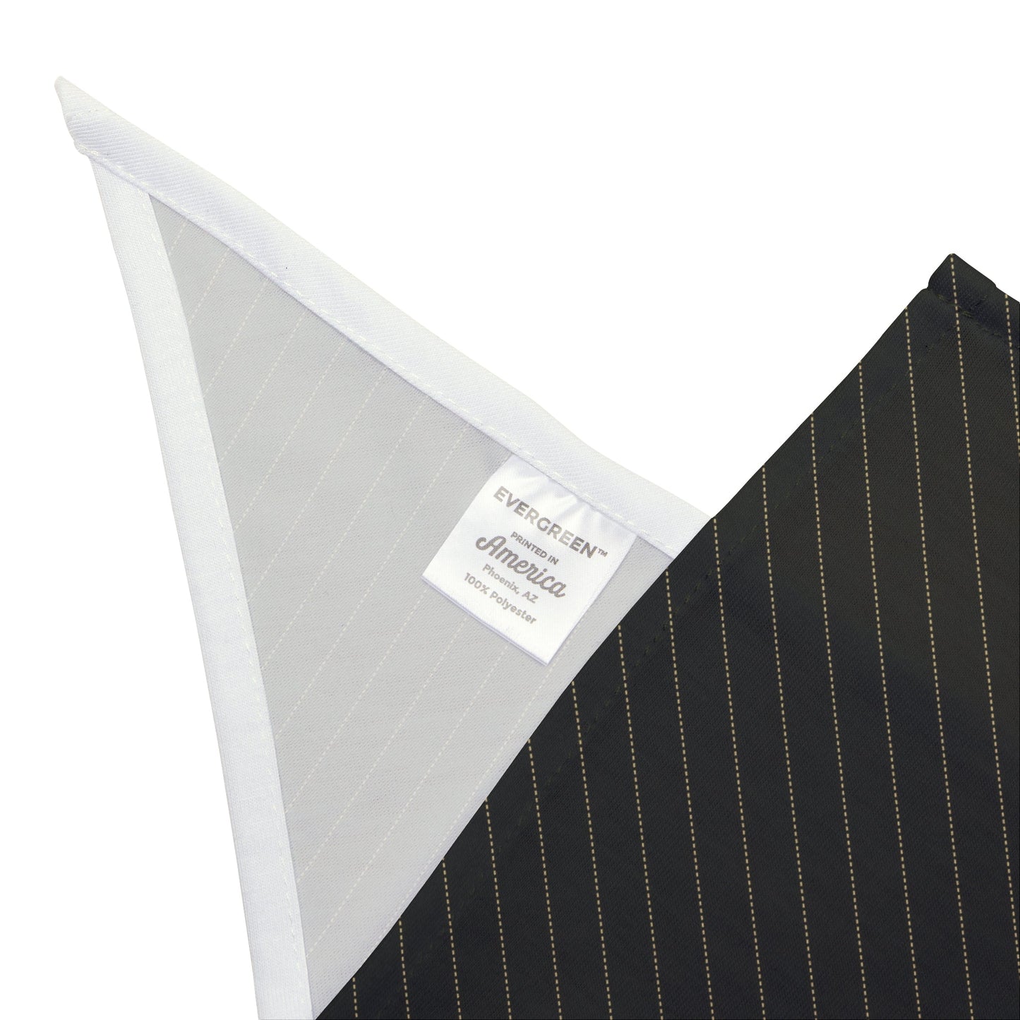 Pet Bandana | Black & Gold | Pinstripe