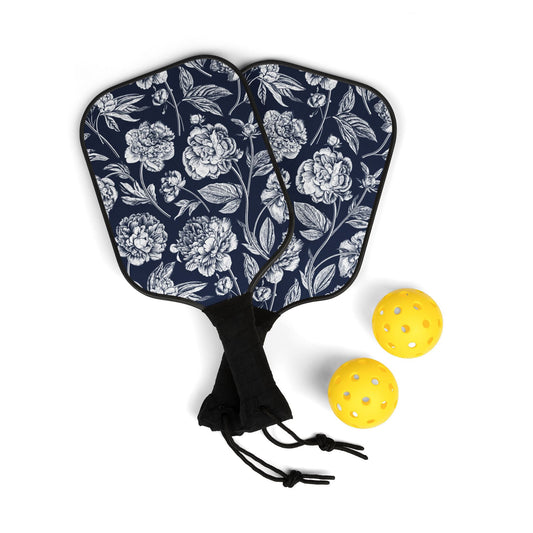 Pickleball Paddle Kit | Navy & White | Peony