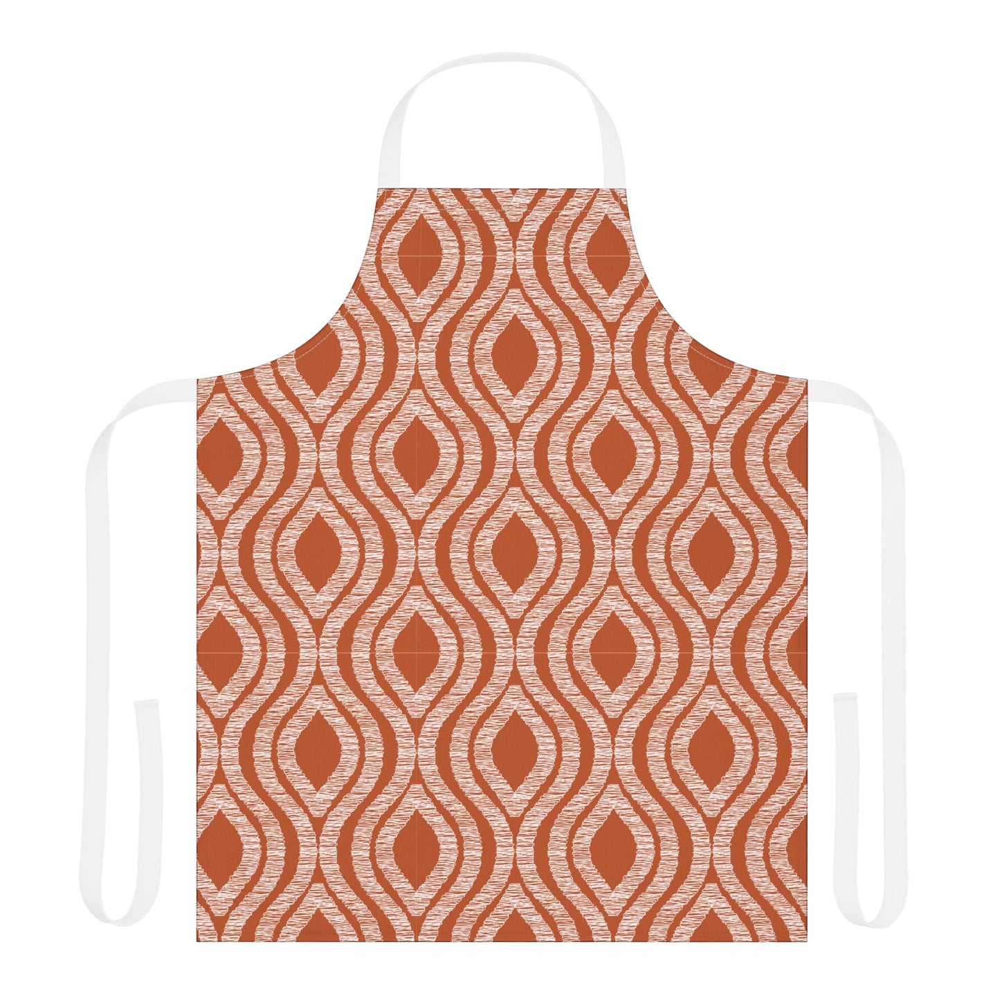 Apron | Dark Orange & White | Ogee