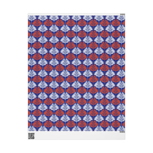 Gift Wrap | Bright Blue & Orange | Deco