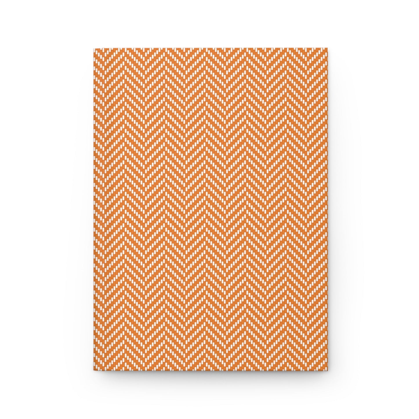 Journal | Orange & White | Herringbone