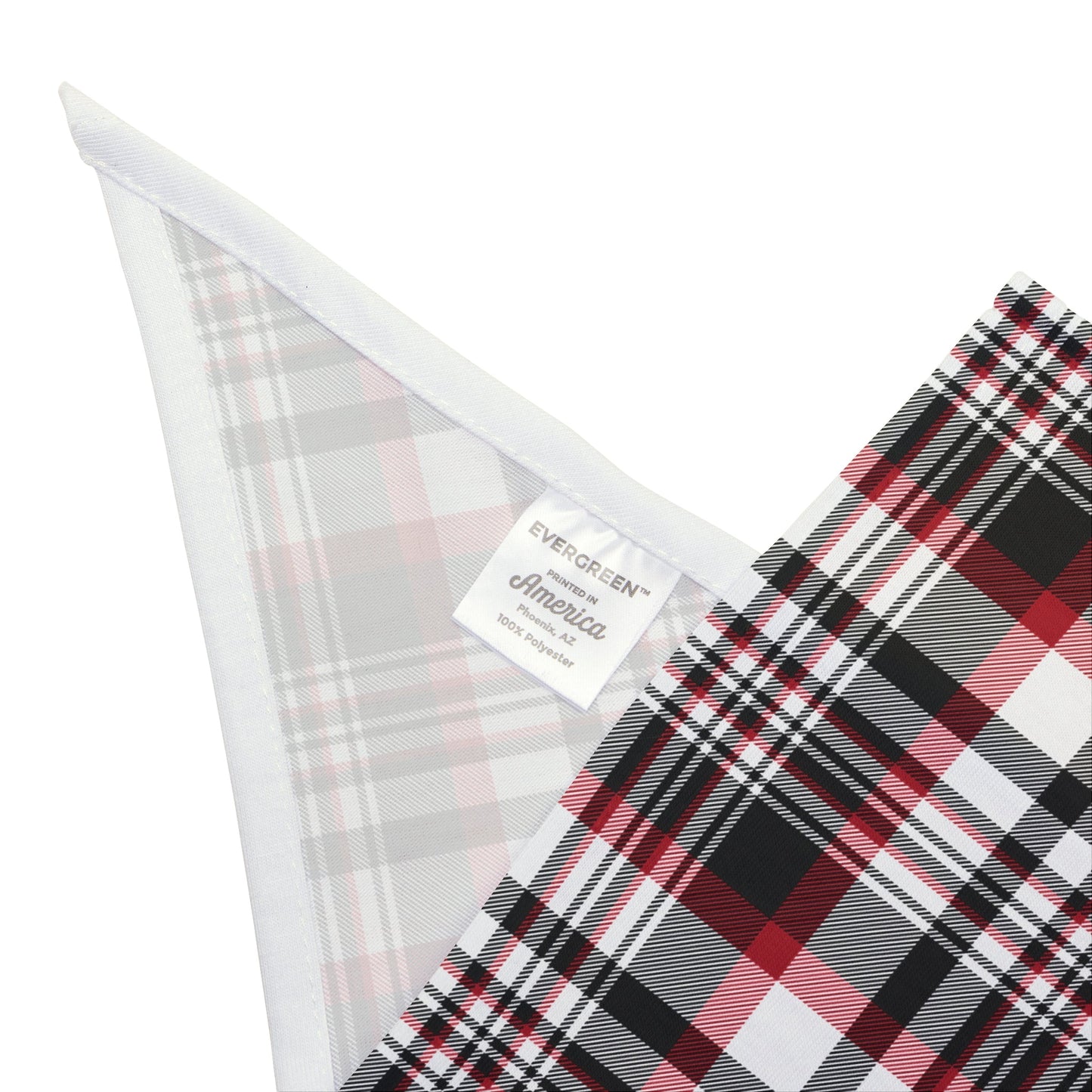 Pet Bandana | Red & Black | Tartan