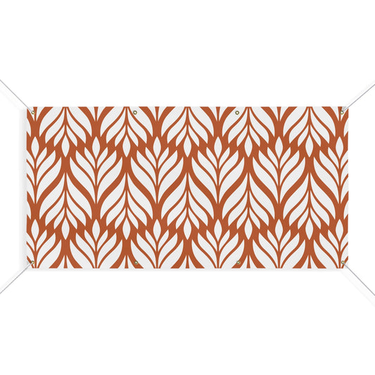 Banner | Dark Orange & White | Palm