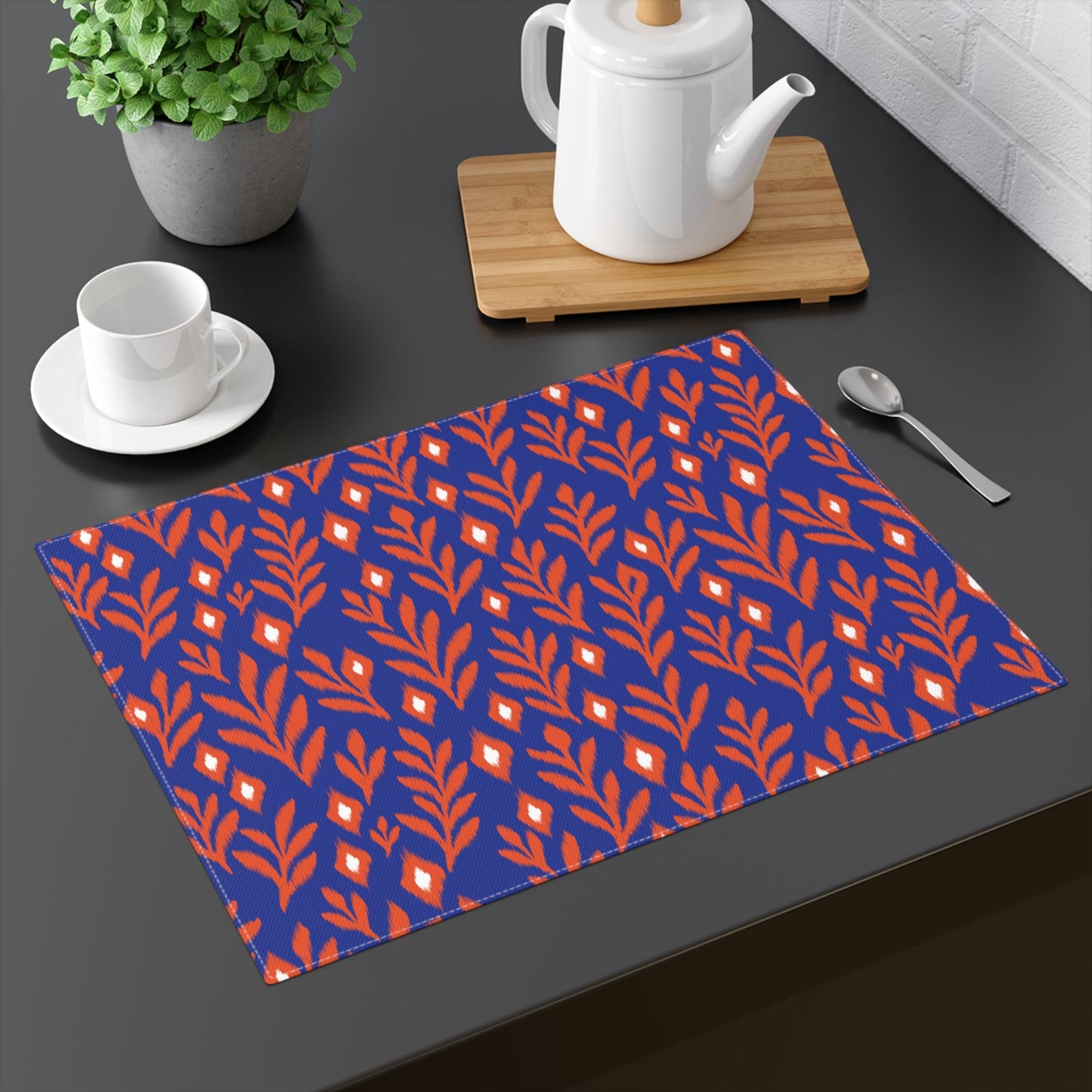 Placemat | Bright Blue & Orange | Laurel