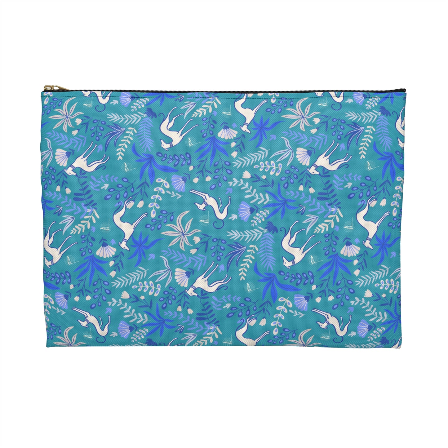 Accessory Pouch | Greyhounds | Teal Fern