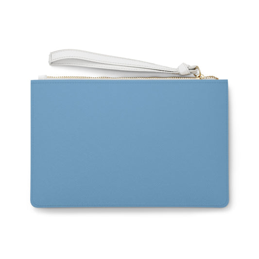 Clutch Bag | Light Blue & White | Light